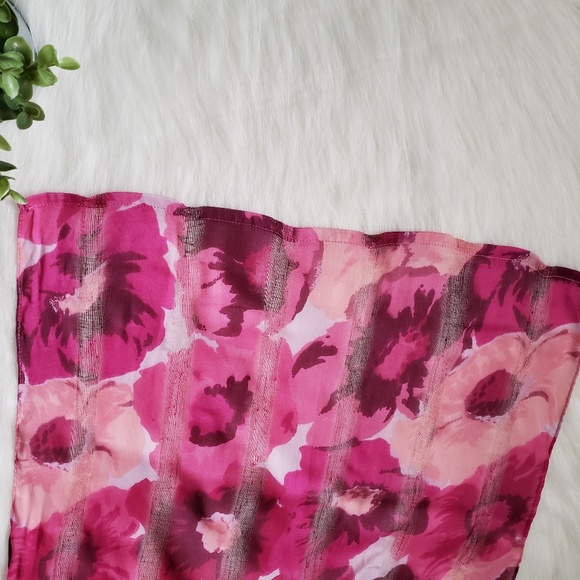 Pink Floral Scarf - Picture 5 of 6